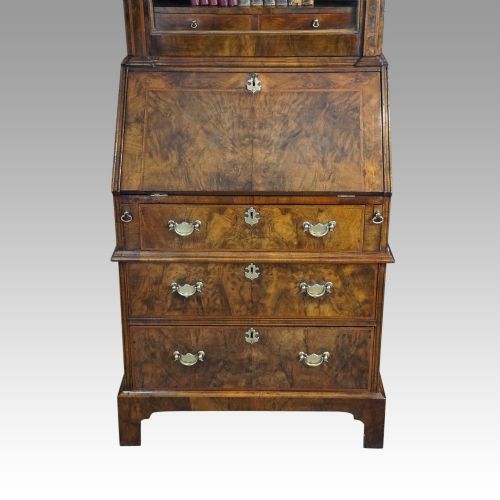 fig 5. 19thc. walnut bureau bookcase