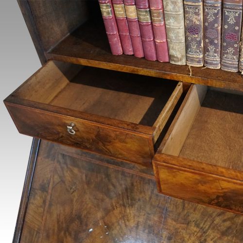 fig 6. 19thc. walnut bureau bookcase