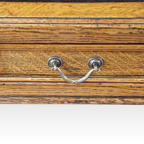 fig 4. Victorian oak pedestal desk