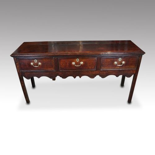 George III Country Oak Dresser Base