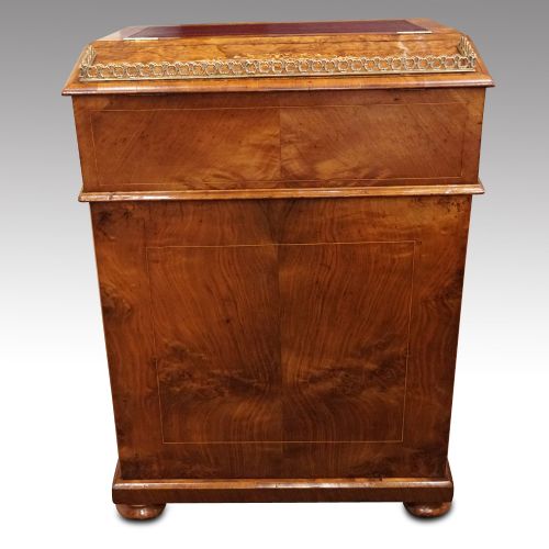 fig 1. Victorian inlaid walnut Davenport desk