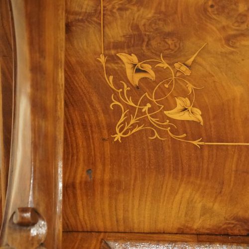 fig 4. Victorian inlaid walnut Davenport desk