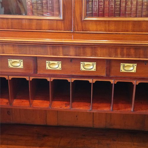 fig 7. Victorian mahogany library bookcase