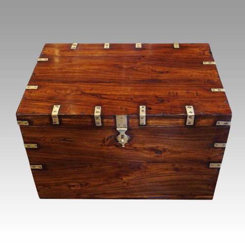 Victorian Teak Military Chest