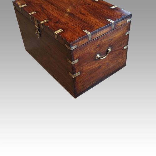 fig 3. Victorian teak military chest