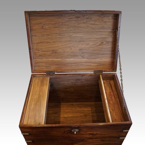 fig 4. Victorian teak military chest