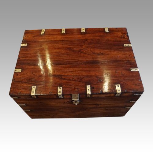 fig 6. Victorian teak military chest