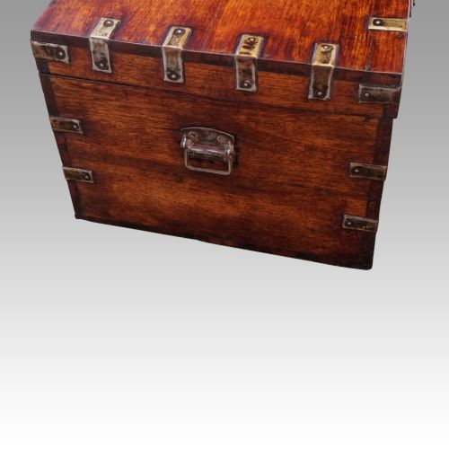 fig 4. Victorian iron bound military chest