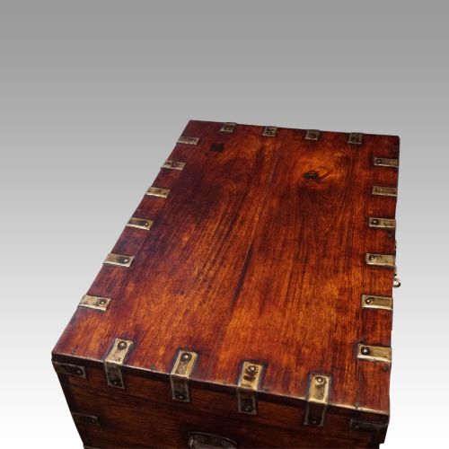 fig 6. Victorian iron bound military chest
