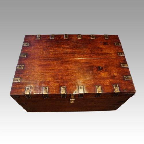 fig 7. Victorian iron bound military chest