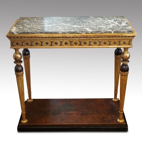 19thc Swedish Gilt Console Table