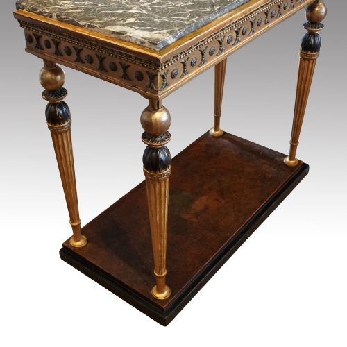 fig 1. 19thc Swedish Gilt console table