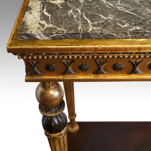 fig 4. 19thc Swedish Gilt console table