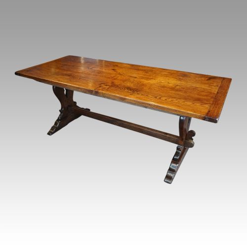 fig 1. Edwardian oak refectory dining table