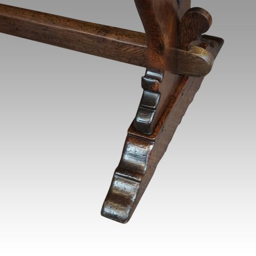 fig 3. Edwardian oak refectory dining table