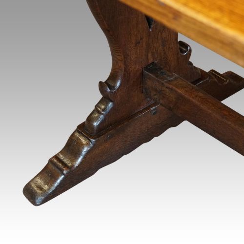 fig 4. Edwardian oak refectory dining table