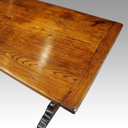 fig 5. Edwardian oak refectory dining table