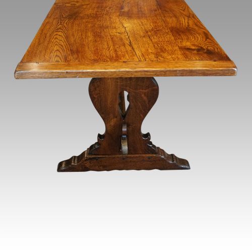 fig 6. Edwardian oak refectory dining table