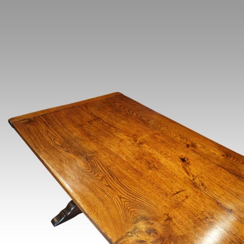 fig 7. Edwardian oak refectory dining table