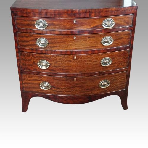 fig 5. Edwardian bow fronted small chest