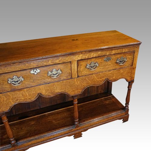 fig 1. Georgian oak pot board dresser base