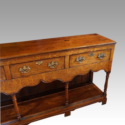 fig 2. Georgian oak pot board dresser base