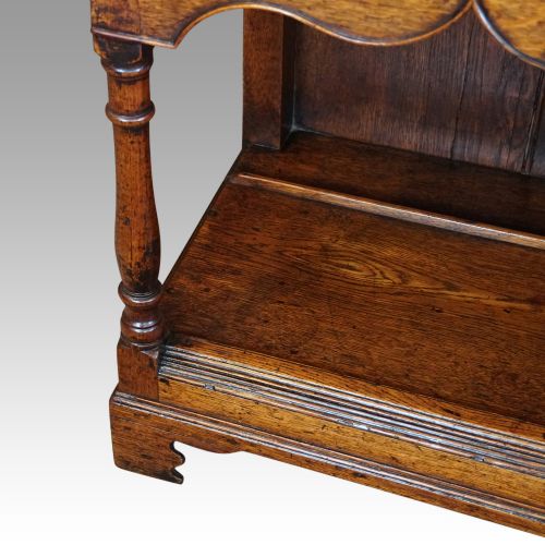 fig 6. Georgian oak pot board dresser base