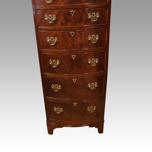 fig 1. George VI mahogany tall chest