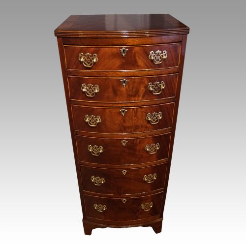 fig 2. George VI mahogany tall chest