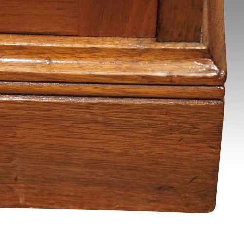 fig 6. Pair of Edwardian walnut open bookcases
