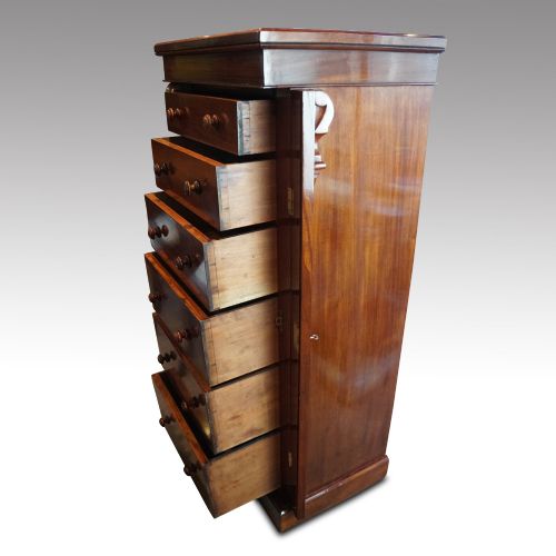 fig 3. Victorian mahogany Wellington chest