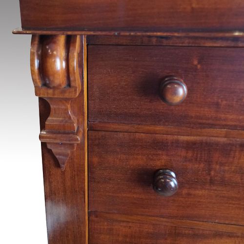 fig 4. Victorian mahogany Wellington chest