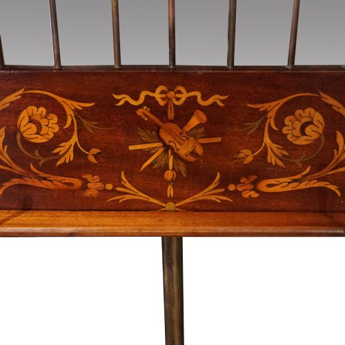 fig 2. 19thc. inlaid mahogany music stand
