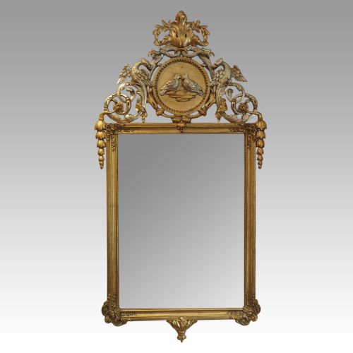 Antique Continental Ornate Gilt Mirror