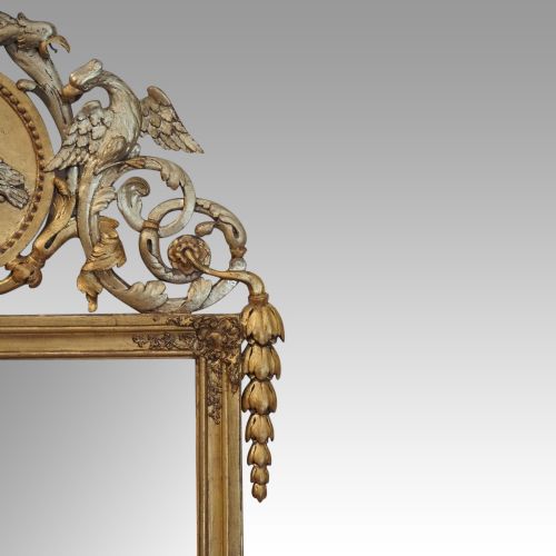 fig 1. Antique Continental ornate gilt mirror