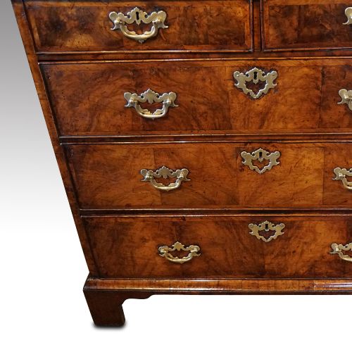 fig 7. George I walnut chest of drawers