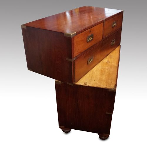 fig 1. Victorian teak military chest
