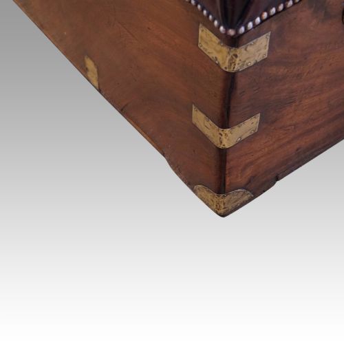 fig 1. Victorian leather camphorwood ottoman