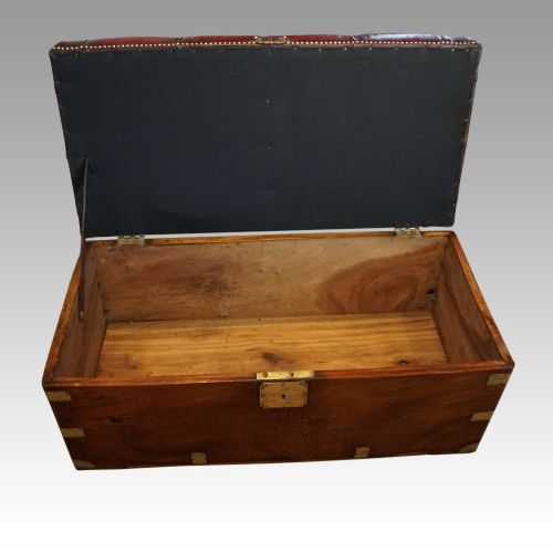 fig 4. Victorian leather camphorwood ottoman