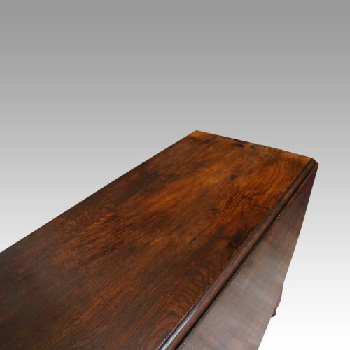fig 1. Large oak Edwardian gateleg dining table