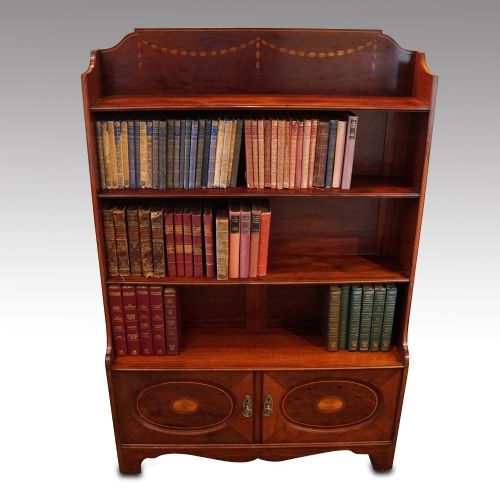 Edwardian Mahogany Open Bookcase