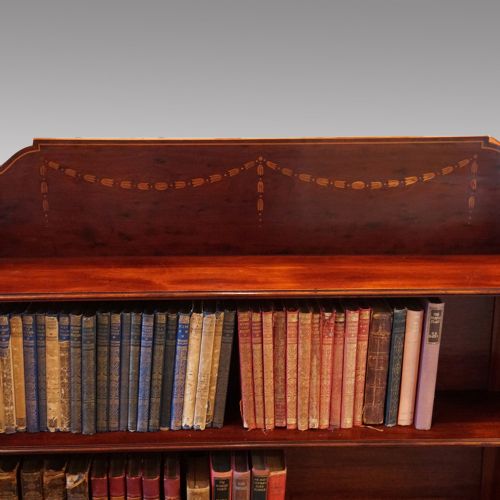 fig 1. Edwardian mahogany open bookcase