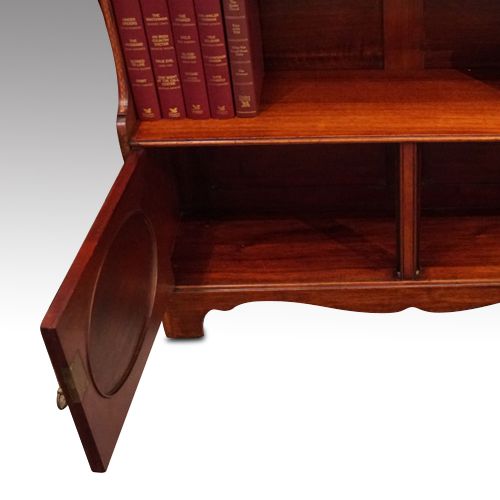 fig 2. Edwardian mahogany open bookcase