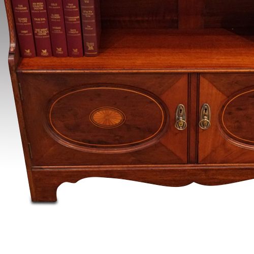 fig 4. Edwardian mahogany open bookcase
