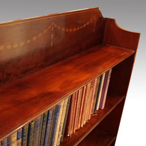 fig 5. Edwardian mahogany open bookcase