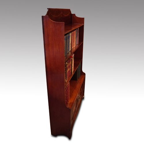 fig 6. Edwardian mahogany open bookcase