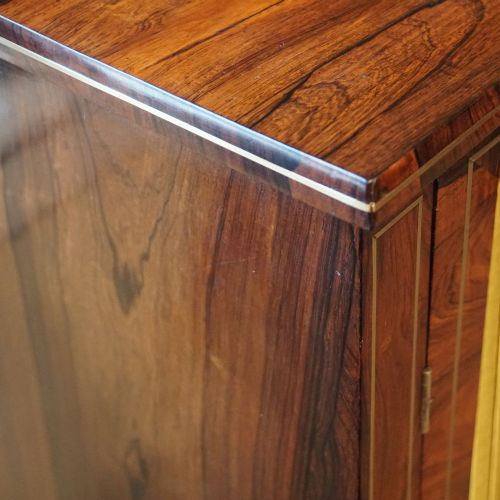 fig 2. Antique brass inlaid rosewood side cabinet