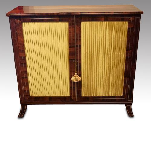 fig 3. Antique brass inlaid rosewood side cabinet