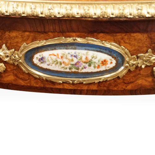 fig 5. Victorian walnut inlaid writing table