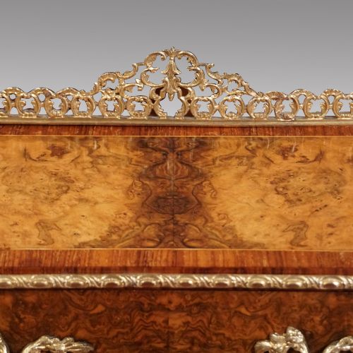 fig 7. Victorian walnut inlaid writing table